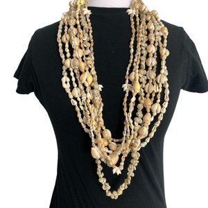 Mixed Lot of 8 Shell Necklaces Hawaiian Beach Wedding Boho Wearable Seashells